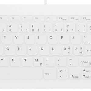 Contour Active Key QuickClean meditsiiniline klaviatuur IP68 PN C7012 klaviatuur, valge