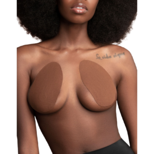 BREASTS ENHANCER + 3 PAIRS OF SATIN BROWN CUP D/F