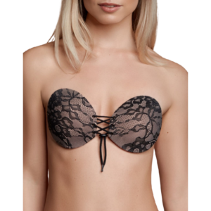 BRA ADHESIVE INTERLACED & EMBROIDERY CUP D