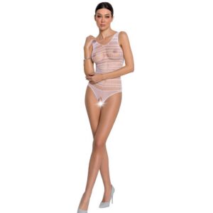 WOMAN BS086 WHITE BODYSTOCKING ONE SIZE