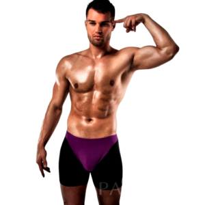 BOXER 009 LILAC/BLACK EROTIC LINGERIE S/M