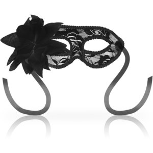 MASKS BLACK LACE AND FLOWER MASKS
