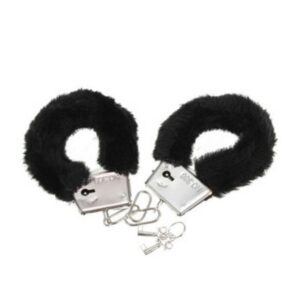 PLEASURE FURRY HANDCUFFS BLACK