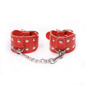 ADJUSTABLE HANDCUFFS WITH METAL CHAIN