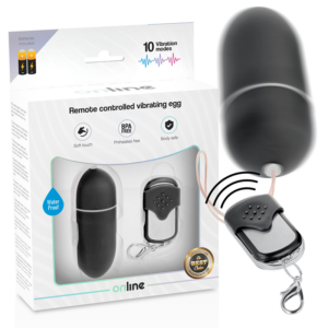 REMOTE CONTROL VIBRATING EGG L BLACK