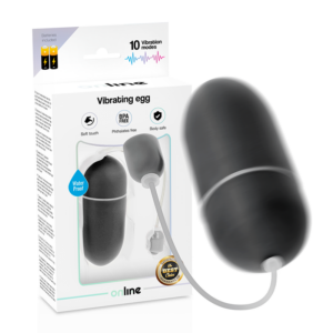 WATERPROOF VIBRATING EGG BLACK