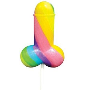SPENCER & FLEETWOOD RAINBOW COCK LGBT LOLLIPOP