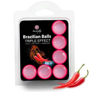 SET 6 BRAZILIAN BALLS TRIPLE EFFECT
