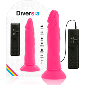 FLEXIBLE VIBRATING DILDO PINK 23 CM -O- 4.3 CM