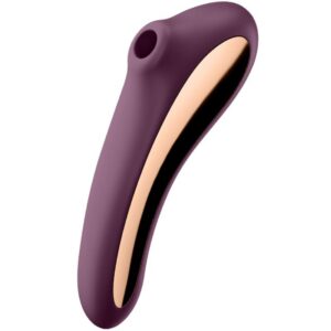DUAL KISS AIR PULSE VIBRATOR WINE RED