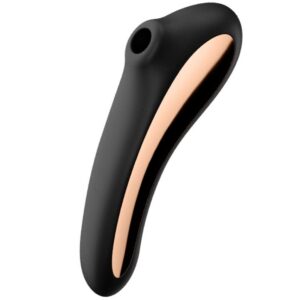 DUAL KISS AIR PULSE VIBRATOR BLACK