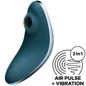 VULVA LOVER 1 AIR PULSE STIMULATOR & VIBRATOR BLUE