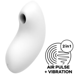 VULVA LOVER 2 AIR PULSE STIMULATOR & VIBRATOR WHITE