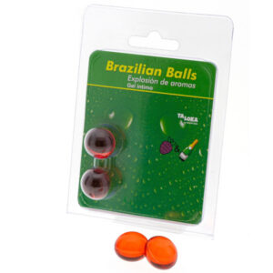 2 BRAZILIAN BALLS STRAWBERRIES & CHAMPAGNE INTIMATE GEL