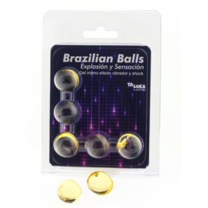 5 BRAZILIAN BALLS VIBRATING & SHOCK EFFECT EXCITING GEL