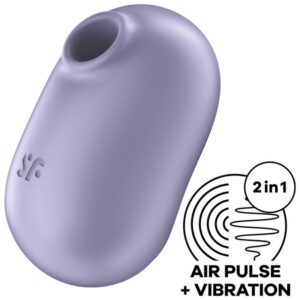 PRO TO GO 2 DOUBLE AIR PULSE STIMULATOR & VIBRATOR VIOLET