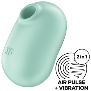 PRO TO GO 2 DOUBLE AIR PULSE STIMULATOR & VIBRATOR GREEN