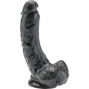 DILDO 20,5 CM WITH BALLS BLACK