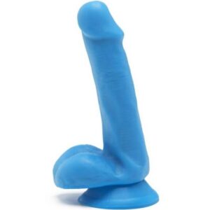 HAPPY DICKS DILDO 12 CM BALLS BLUE