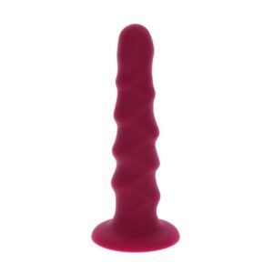 RIBBED DONG 12 CM RED