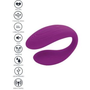 BOUND LOVE COUPLES VIBRATOR PURPLE
