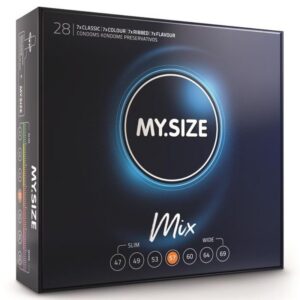 MIX CONDOMS 57 MM 28 UNITS