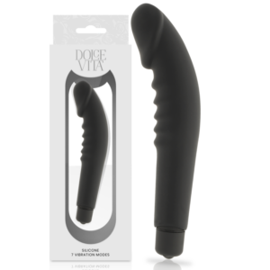 REALISTIC PLEASURE BLACK SILICONE