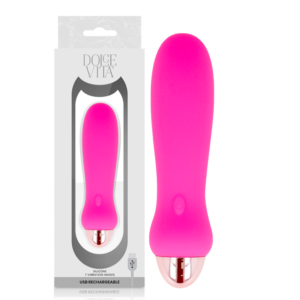 RECHARGEABLE VIBRATOR FIVE PINK 7 SPEEDS
