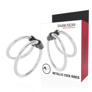 DOUBLE METAL PENIS RING