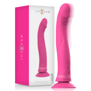 MICHELANGELO PINK SILICONE VIBRATOR DILDO