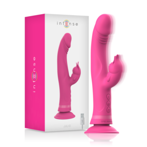 JULIO RABBIT VIBRATOR PINK SILICONE