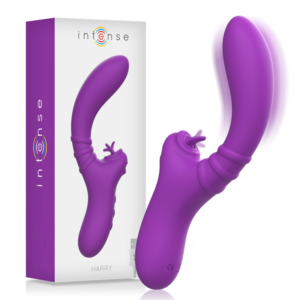 HARRY FLEXIBLE VIBRATOR WITH PURPLE TONGUE
