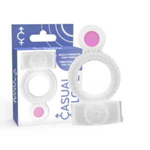 RING VIBRATING DOUBLE PLEASURE TRANSPARENT