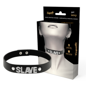 SLAVE VEGAN LEATHER CHOKER