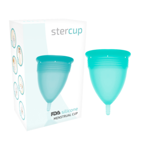 FDA SILICONE MENSTRUAL CUP AQUAMARINE SIZE S