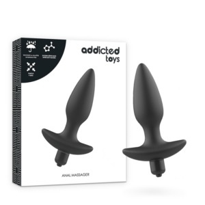 MASSAGER PLUG ANAL WITH VIBRATION BLACK