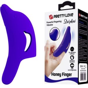DELPHINI POWERFUL DARK BLUE FINGER STIMULATOR
