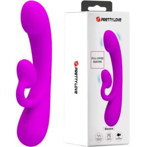 SINCERE SILICONE CLITORAL VIBRATOR AND SUCKER PURPLE