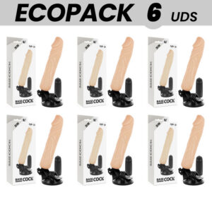 BASECOCK REALISTIC VIBRATOR REMOTE CONTROL FLESH 20 CM -O- 4 CM