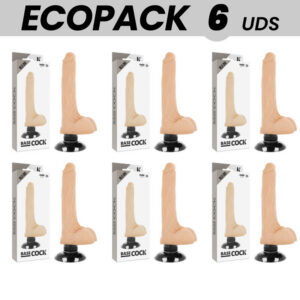 BASECOCK REALISTIC VIBRATOR 2-1 FLESH 18.5 CM -O- 4 CM