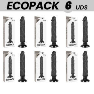 BASECOCK REALISTIC VIBRATOR 2-1 BLACK 20 CM -O- 4 CM