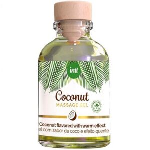 VEGAN MASSAGE GEL WITH COCONUT FLAVOR AND HEATING EFFECT