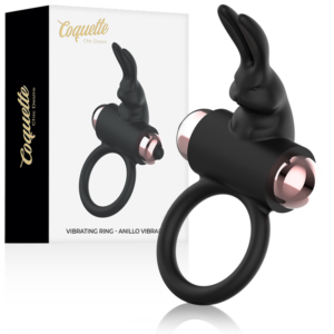 COCK RING WITH VIBRATOR BLACK/ GOLD