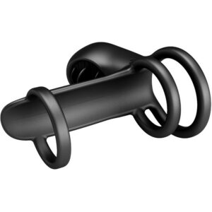 JAMMY PENIS SHEATH 12 VIBRATIONS WITH RECHARGEABLE SILICONE TONGUE