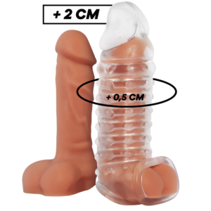 PENIS EXTENSION AND SHEATH V11 TRANSPARENT