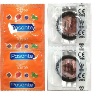 CONDOMS FLAVOR CHOCOLATE TEMPTATION BAG 144 UNITS