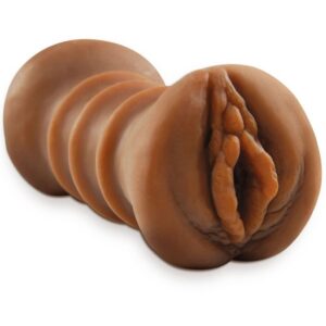 REALISTIC DOUBLE ENTRY MASTURBATOR VAGINA & ANO BROWN