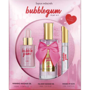 INDISCRETS BUBBLEGUM PLAY KIT WITH OIL GEL & LIP GLOSS