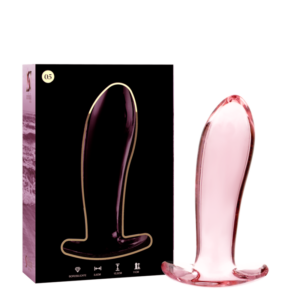 MODEL 5 ANAL PLUG BOROSILICATE GLASS PINK 12.5 CM -O- 3.5 CM