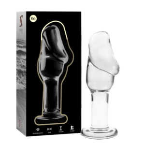 MODEL 6 ANAL PLUG BOROSILICATE GLASS CLEAR 12.5 CM -O- 4 CM
